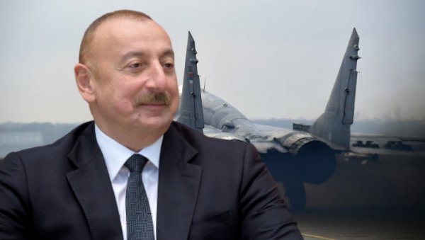 СРПСКИ МИГОВИ ДОЧЕКАЛИ АЛИЈЕВА: Погледајте како су чували авион председника Азербејџана (ВИДЕО)