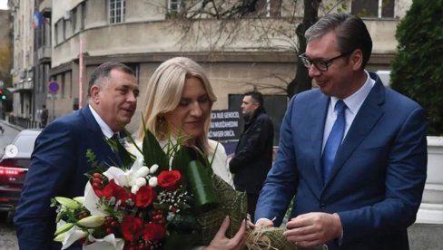 SRBIJA OSTAJE OSLONAC REPUBLIKE SRPSKE: Dodik i Cvijanovićeva u Beogradu