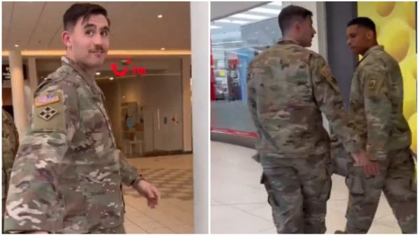 УВРЕДЕ И ПСОВКЕ ЗА АМЕРИЧКЕ ВОЈНИКЕ У ПОЉСКОЈ: Пратио их кроз тржни центар и провоцирао - Овде нисте добродошли (ВИДЕО) УВРЕДЕ И ПСОВКЕ ЗА АМЕРИЧКЕ ВОЈНИКЕ У ПОЉСКОЈ: Пратио их кроз тржни центар и провоцирао - Овде нисте добродошли (ВИДЕО)