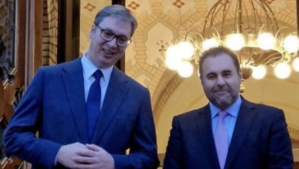 ДАНАС ОТВАРАМО НОВО ПОГЛАВЉЕ У ОДНОСИМА: Вучић у посети Норвешкој - састао се са председником Парламента ДАНАС ОТВАРАМО НОВО ПОГЛАВЉЕ У ОДНОСИМА: Вучић у посети Норвешкој - састао се са председником Парламента