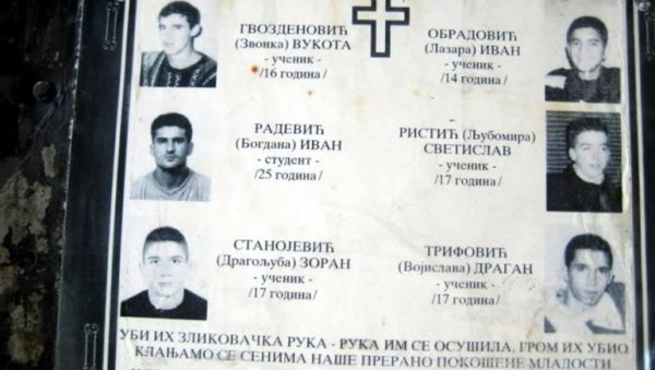 ГОДИШЊИЦА УБИСТВА ШЕСТОРИЦЕ МЛАДИЋА У ПЕЋИ: За 24 године још увек нико није одговарао за српске жртве ГОДИШЊИЦА УБИСТВА ШЕСТОРИЦЕ МЛАДИЋА У ПЕЋИ: За 24 године још увек нико није одговарао за српске жртве