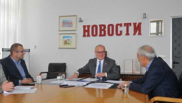 МИНИСТАР ВЕСИЋ ГОСТ НОВОСТИ: Шеф портфеља грађевинарства о важним пројектима МИНИСТАР ВЕСИЋ ГОСТ НОВОСТИ: Шеф портфеља грађевинарства о важним пројектима