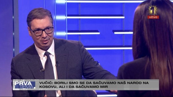 ВУЧИЋ НА ТВ ПРВА: Албанци се нису залетели 20 дана из два разлога ВУЧИЋ НА ТВ ПРВА: Албанци се нису залетели 20 дана из два разлога