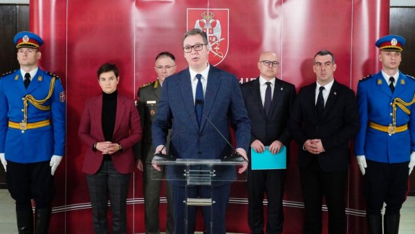ВУЧИЋ НАКОН САСТАНКА: На Дан државности расписаћу конкурс за пријем у специјалне јединице (ВИДЕО) ВУЧИЋ НАКОН САСТАНКА: На Дан државности расписаћу конкурс за пријем у специјалне јединице (ВИДЕО)