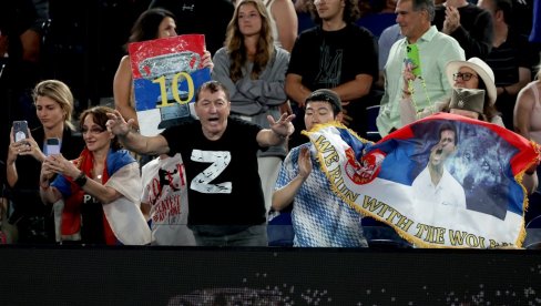 DRAMA NAKON MEČA ĐOKOVIĆ - RUBLJOV ZBOG PUTINA: Srpski navijači uhapšeni! Australijan open ne trpi podršku Rusiji