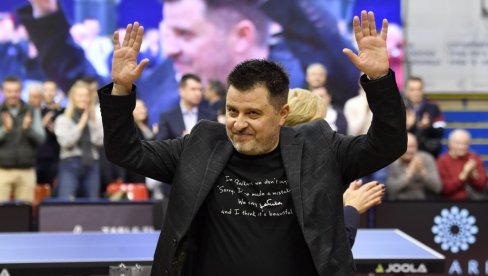 PRVACI POSLE 16 GODINA: Stonoteniseri Partizana u Klubu sportista na stadionu proslavili titulu prvaka Srbije PRVACI POSLE 16 GODINA: Stonoteniseri Partizana u Klubu sportista na stadionu proslavili titulu prvaka Srbije