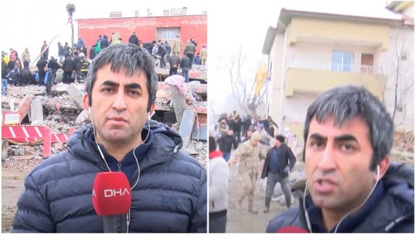 ЗЕМЉОТРЕС У ПРОГРАМУ УЖИВО: Турски новинар извештавао када је уследио нови удар - једва је остао на ногама (ВИДЕО) ЗЕМЉОТРЕС У ПРОГРАМУ УЖИВО: Турски новинар извештавао када је уследио нови удар - једва је остао на ногама (ВИДЕО)