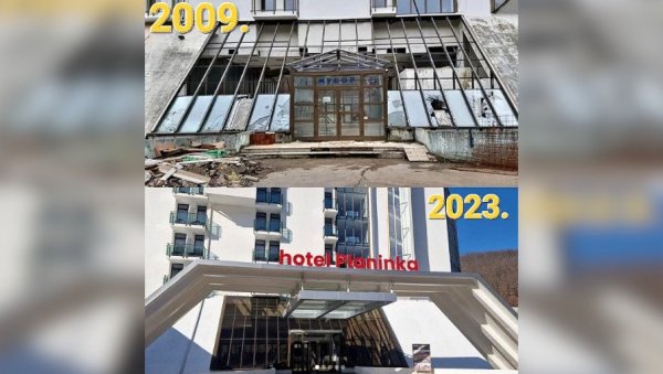 ПРЕ И ПОСЛЕ: Погледајте како је 2009. године изгледао хотел Планинка, а како изгледа данас (ФОТО) ПРЕ И ПОСЛЕ: Погледајте како је 2009. године изгледао хотел Планинка, а како изгледа данас (ФОТО)