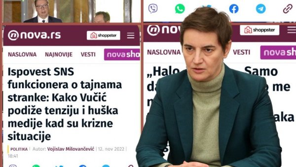 СЛОБОДА ДА ПУСТИТЕ МАШТИ НА ВОЉУ: Премијерка о писању опозиционих медија, подсетила и на случај Даниел Смит СЛОБОДА ДА ПУСТИТЕ МАШТИ НА ВОЉУ: Премијерка о писању опозиционих медија, подсетила и на случај Даниел Смит