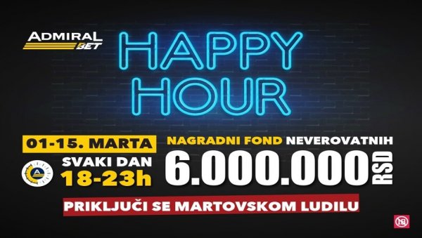 ИМАТЕ ТАЧНО 6.000.000 РАЗЛОГА ДА УЧЕСТВУЈЕТЕ У МАРТОВСКОМ ЛУДИЛУ ИМАТЕ ТАЧНО 6.000.000 РАЗЛОГА ДА УЧЕСТВУЈЕТЕ У МАРТОВСКОМ ЛУДИЛУ