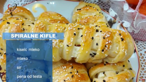 СВИ ВОЛЕ ДОМАЋЕ КИФЛИЦЕ: Направите спиралну варијанту - са киселим млеком и сиром (ВИДЕО) СВИ ВОЛЕ ДОМАЋЕ КИФЛИЦЕ: Направите спиралну варијанту - са киселим млеком и сиром (ВИДЕО)