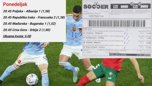 JUČE SMO PROŠLI! Evo Tip tiket za utorak JUČE SMO PROŠLI! Evo Tip tiket za utorak