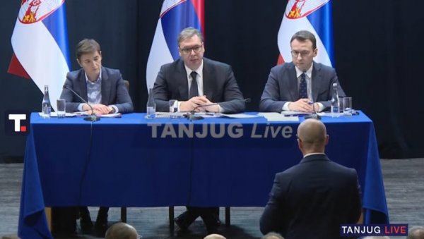 ЗА ИЗБОРЕ НА СЕВЕРУ СЕ ПРИЈАВИЛЕ КУРТИЈЕВА И ТАЧИЈЕВА СТРАНКА Председник Вучић: Мене ће сматрати кривим ако дође до ометања избора ЗА ИЗБОРЕ НА СЕВЕРУ СЕ ПРИЈАВИЛЕ КУРТИЈЕВА И ТАЧИЈЕВА СТРАНКА Председник Вучић: Мене ће сматрати кривим ако дође до ометања избора