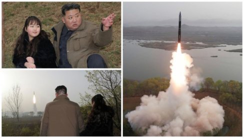 KIM SA ĆERKICOM PRISUSTVOVAO LANSIRANJU: Severna Koreja testirala najnoviju balističku raketu (FOTO) KIM SA ĆERKICOM PRISUSTVOVAO LANSIRANJU: Severna Koreja testirala najnoviju balističku raketu (FOTO)