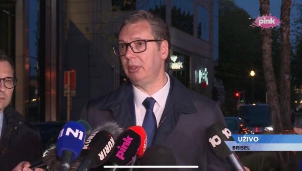 ВУЧИЋ ИЗ БРИСЕЛА: Председник се обратио након завршене рунде дијалога ВУЧИЋ ИЗ БРИСЕЛА: Председник се обратио након завршене рунде дијалога