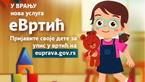 POČEO UPIS U VRANJSKE VRTIĆE: Prijava mališana elektronskim putem POČEO UPIS U VRANJSKE VRTIĆE: Prijava mališana elektronskim putem