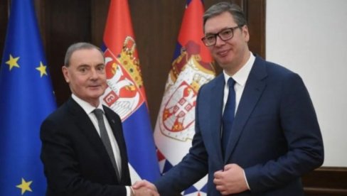 OTVOREN RAZGOVOR SA SPECIJALNIM IZASLANIKOM Vučić sa O’Salivenom: Ponovio sam da je Srbija posvećena saradnji sa EU (FOTO)