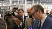 ВУЧИЋ: Тешко да ће многи да оду из земље кад имате овакве фабрике, то је наш успех ВУЧИЋ: Тешко да ће многи да оду из земље кад имате овакве фабрике, то је наш успех