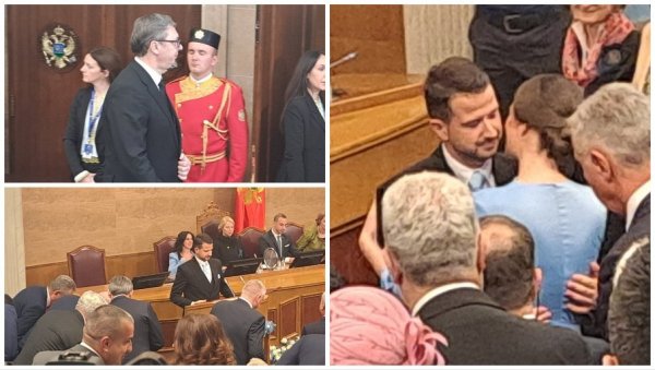 МИЛАТОВИЋ ПОЛОЖИО ЗАКЛЕТВУ: У првом реду седео Вучић, присутан велики број званица из региона (ФОТО/ВИДЕО) МИЛАТОВИЋ ПОЛОЖИО ЗАКЛЕТВУ: У првом реду седео Вучић, присутан велики број званица из региона (ФОТО/ВИДЕО)