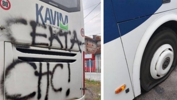 ВАРВАРСКИ ЧИН У ЧАЧКУ: Оштетили и исписали увредљиве графите на аутобусима предвиђеним за дечје екскурзије ВАРВАРСКИ ЧИН У ЧАЧКУ: Оштетили и исписали увредљиве графите на аутобусима предвиђеним за дечје екскурзије