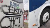 ВАРВАРСКИ ЧИН У ЧАЧКУ: Оштетили и исписали увредљиве графите на аутобусима предвиђеним за дечје екскурзије