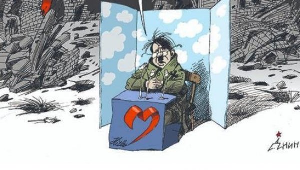 РЕАКЦИЈА НА КАРИКАТУРУ НИН: Председника државе чији је народ доживео Јасеновац упоредити са Хитлером може само монструозан ум РЕАКЦИЈА НА КАРИКАТУРУ НИН: Председника државе чији је народ доживео Јасеновац упоредити са Хитлером може само монструозан ум