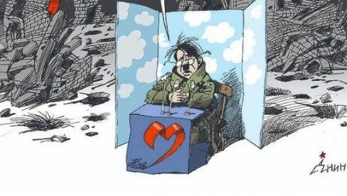 РЕАКЦИЈА НА КАРИКАТУРУ НИН: Председника државе чији је народ доживео Јасеновац упоредити са Хитлером може само монструозан ум РЕАКЦИЈА НА КАРИКАТУРУ НИН: Председника државе чији је народ доживео Јасеновац упоредити са Хитлером може само монструозан ум