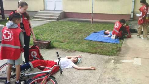 U PARAĆINU TAKMIČENJE IZ PRVE POMOĆI: Ekipe učenika nadmetale se u dvorištu Crvenog krsta (FOTO) U PARAĆINU TAKMIČENJE IZ PRVE POMOĆI: Ekipe učenika nadmetale se u dvorištu Crvenog krsta (FOTO)