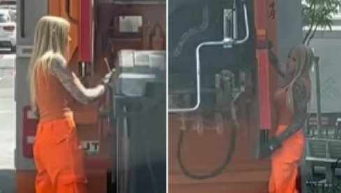 NAJZGODNIJA RADNICA ČISTOĆE Plavuša Tamara zaludela muškarce (VIDEO) NAJZGODNIJA RADNICA ČISTOĆE Plavuša Tamara zaludela muškarce (VIDEO)