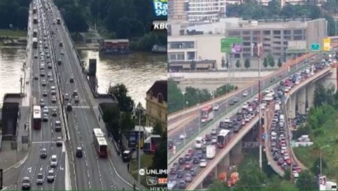 VELIKE GUŽVE U BEOGRADU: Kiša prouzrokovala kolaps u prestonici Srbije VELIKE GUŽVE U BEOGRADU: Kiša prouzrokovala kolaps u prestonici Srbije