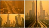 АПОКАЛИПТИЧНЕ СЦЕНЕ У ЊУЈОРКУ: Катастрофалан квалитет ваздуха, људи на улицама носе маске (ФОТО)