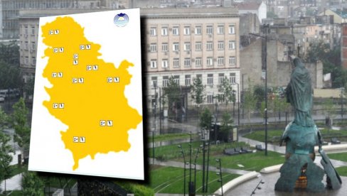 UPALJEN METEOALARM U CELOJ SRBIJI: Upozorenje RHMZ-a, stižu nam obilni pljuskovi sa grmljavinom UPALJEN METEOALARM U CELOJ SRBIJI: Upozorenje RHMZ-a, stižu nam obilni pljuskovi sa grmljavinom