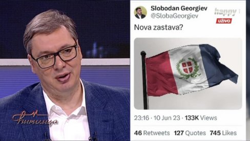 VUČIĆ O OPOZICIONOM PREDLOGU NOVE ZASTAVE: Oni ponižavaju ovu naciju