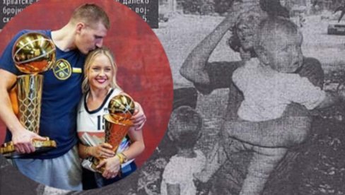 NATALIJIN BEG OD OLUJE: Supruga Nikole Jokića na naslovnoj strani Novosti 7. avgusta 1995. NATALIJIN BEG OD OLUJE: Supruga Nikole Jokića na naslovnoj strani Novosti 7. avgusta 1995.