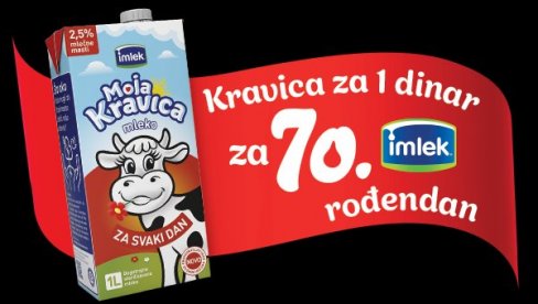 ČAŠA PUNA ZDRAVLJA: Moja Kravica već 70 godina ČAŠA PUNA ZDRAVLJA: Moja Kravica već 70 godina
