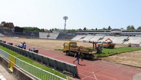 NOVA TRAVA I U HUMSKOJ: Velika rekonstrukcija terena na stadionu Partizana
