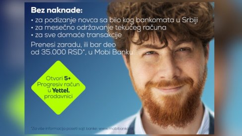 Mobi Banka ukida naknade za primaoce zarade Mobi Banka ukida naknade za primaoce zarade