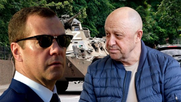 ИЗДАЈА ЈЕ ПУТ ДО НАЈВЕЋЕ ТРАГЕДИЈЕ, НЕЋЕМО ТО ДОЗВОЛИТИ: Медведев о пучу Вагнероваца - Непријатељ ће бити поражен ИЗДАЈА ЈЕ ПУТ ДО НАЈВЕЋЕ ТРАГЕДИЈЕ, НЕЋЕМО ТО ДОЗВОЛИТИ: Медведев о пучу Вагнероваца - Непријатељ ће бити поражен