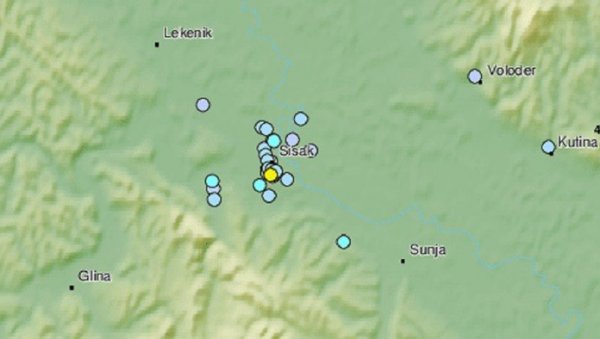 ЗЕМЉОТРЕС У ХРВАТСКОЈ: Тресло се тло код Сиска