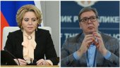 ВУЧИЋ О ИЗЈАВИ ВАЛЕНТИНЕ МАТВИЈЕНКО: Синтагма мрежноцентрични напад ми је највише пажње привукла