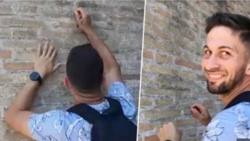 ОГЛАСИО СЕ ИВАН КОЈИ ЈЕ УРЕЗАО ИМЕ НА КОЛОСЕУМУ: Није знао колико је стар?! (ВИДЕО) ОГЛАСИО СЕ ИВАН КОЈИ ЈЕ УРЕЗАО ИМЕ НА КОЛОСЕУМУ: Није знао колико је стар?! (ВИДЕО)