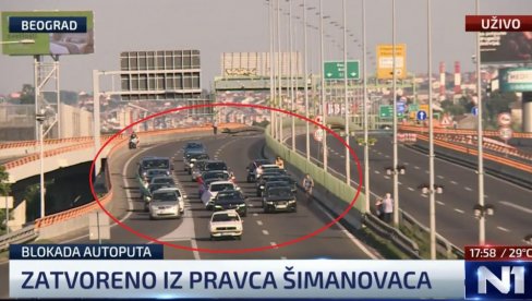 UKUPNO 30 AUTOMOBILA, A NE KOLONA OD 4 KILOMETARA: Kako su na N1 lažno prestavili šta se dešava na protestu (VIDEO) UKUPNO 30 AUTOMOBILA, A NE KOLONA OD 4 KILOMETARA: Kako su na N1 lažno prestavili šta se dešava na protestu (VIDEO)
