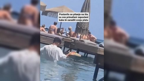 СРАМОТА И УОПШТЕ НИЈЕ СМЕШНО! Погледајте шта мора да ради конобар на плажи у Грчкој (ВИДЕО) СРАМОТА И УОПШТЕ НИЈЕ СМЕШНО! Погледајте шта мора да ради конобар на плажи у Грчкој (ВИДЕО)