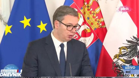 VUČIĆ U BEČU: Izneo sam stavove Srbije o KiM, rekao šta mislim i čemu se nadam VUČIĆ U BEČU: Izneo sam stavove Srbije o KiM, rekao šta mislim i čemu se nadam