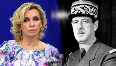 ШАРЛ ДЕ ГОЛ СЕ ПРЕВРЋЕ У ГРОБУ: Жесток одговор Захарове француској министарки ШАРЛ ДЕ ГОЛ СЕ ПРЕВРЋЕ У ГРОБУ: Жесток одговор Захарове француској министарки