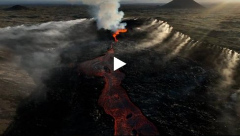 SNIMAK ERUPCIJE IZBLIZA: Dron snimio aktivnost vulkana Fagradalsfjall SNIMAK ERUPCIJE IZBLIZA: Dron snimio aktivnost vulkana Fagradalsfjall