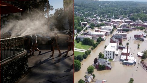 HAOS U AMERICI: Na jednoj obali vreli talas, na drugoj kiše i ogromne poplave, a središtem kontinenta besni tornado (FOTO)