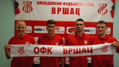 OFK VRŠAC PREDSTAVIO ČETIRI POJAČANJA: Parafirali Zoćević, Miladinović, Stašević i golman Nović OFK VRŠAC PREDSTAVIO ČETIRI POJAČANJA: Parafirali Zoćević, Miladinović, Stašević i golman Nović