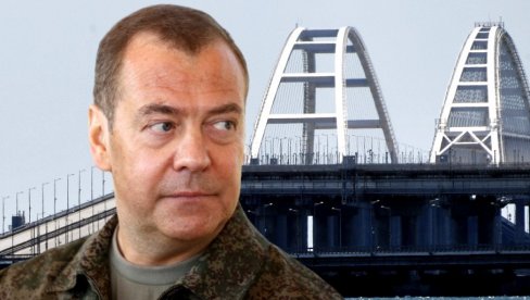 ONI RAZUMEJU SAMO JEZIK SILE I NEHUMANE METODE: Medvedev pobesneo zbog Krimskog mosta, najavljuje osvetu ONI RAZUMEJU SAMO JEZIK SILE I NEHUMANE METODE: Medvedev pobesneo zbog Krimskog mosta, najavljuje osvetu