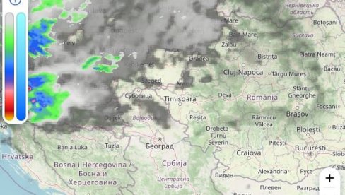 NEVREME KRENULO SA ZAPADA: Dve snažne olujne ćelije stigle do Hrvatske, idu ka istoku (FOTO)